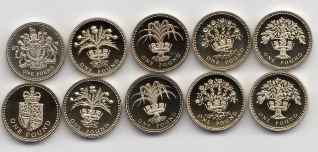 UK PROOF One Pound £1 Coin 1983 to 1999 - Choose your year