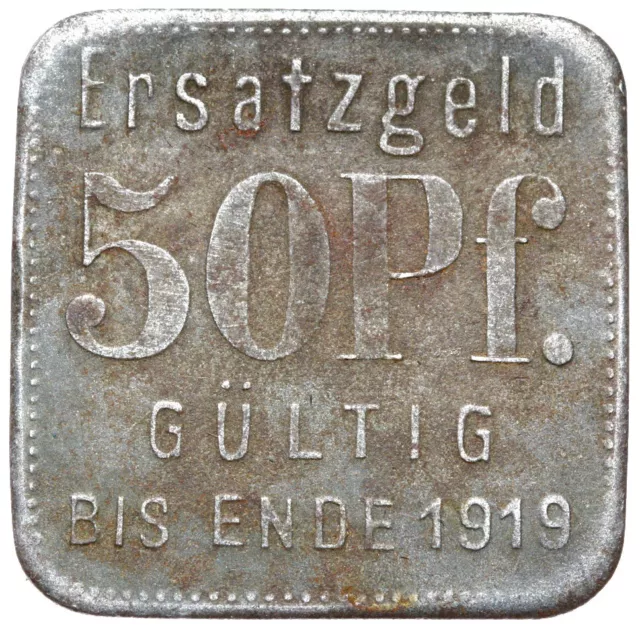 Stettin Pommern - Polen Szczecin - NOTGELD - 50 Pfennig 1918 - Eisen