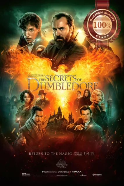 Fantastic Beasts The Secrets Of Dumbledore V2 Cinema Movie Print Premium Poster