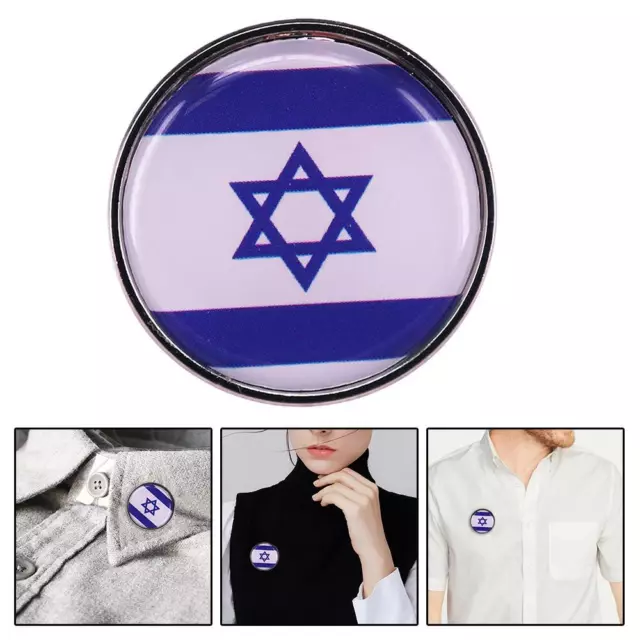 Pins Israel Flag Steel Metal Lapel Hat Shirt Pin Tie Tack Pinback