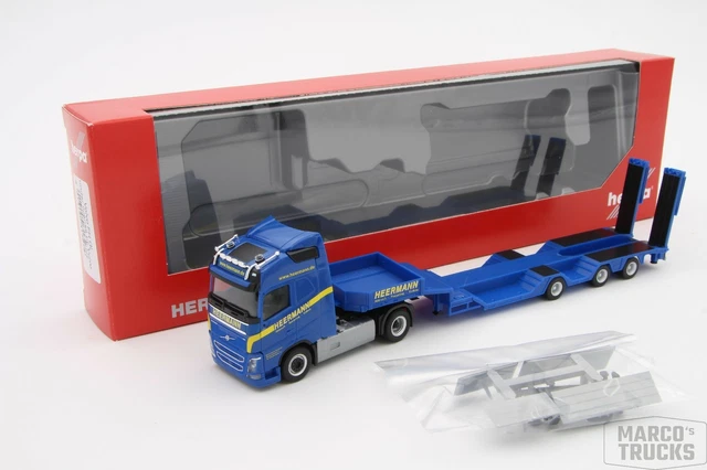 Herpa 121224 Volvo GL Semi-remorque Sped. Acier Lücke – Maquette 1:87 En Métal, édition Détaillée