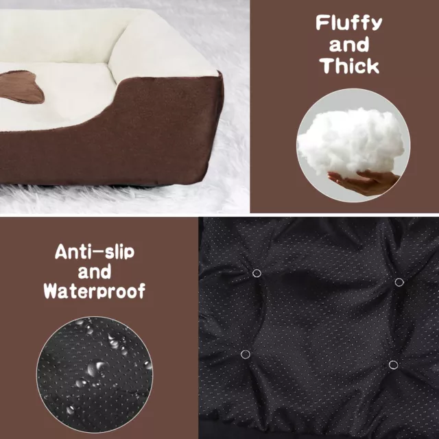 Orthopedic Pet Calming Bed Soft Warm Cat Dog Nest House Small Large Washable Mat 4