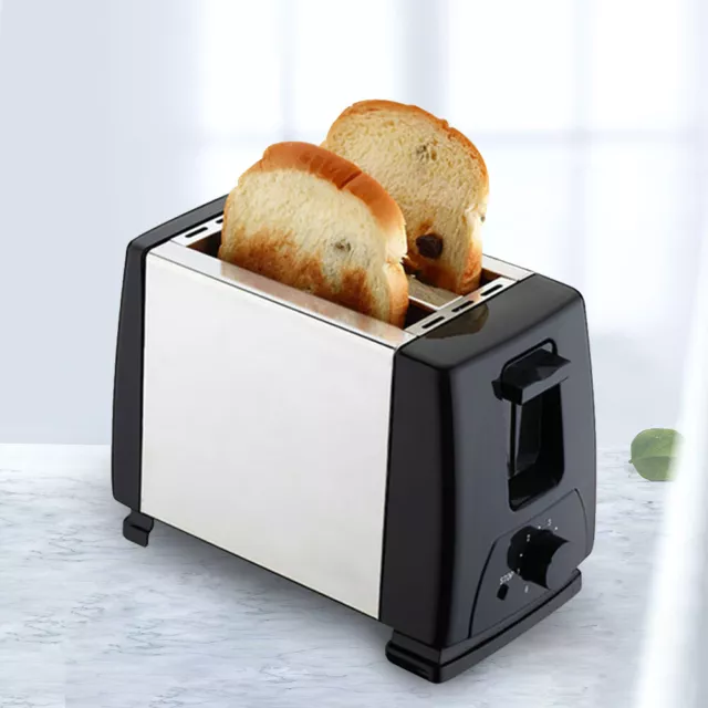fr 2 Slices Cooking Toasters Bread Baking Oven Wide Slot Kitchen Cooking Applian