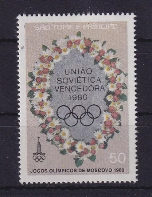 Sao Tome e Principe Olympia 1980 Moskau Sowjetunion Sieger Mi.-Nr. 672A ** / MNH