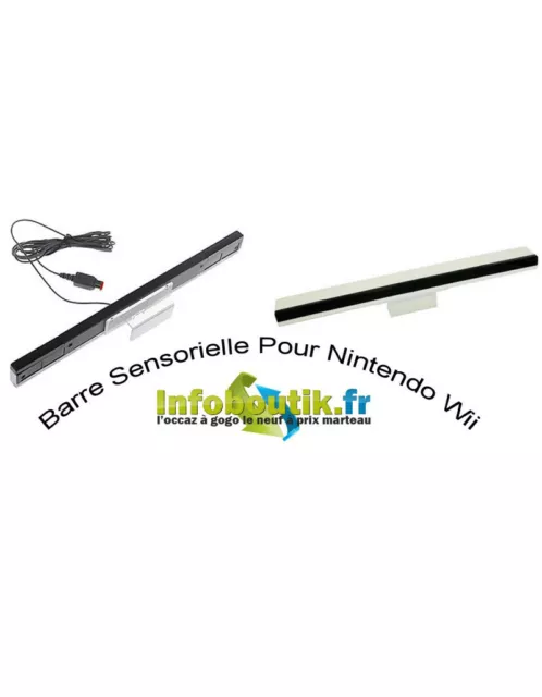 BARRE CAPTEUR INFRAROUGE SANS FIL ou FILAIRE  POUR NINTENDO Wii, WiiU™