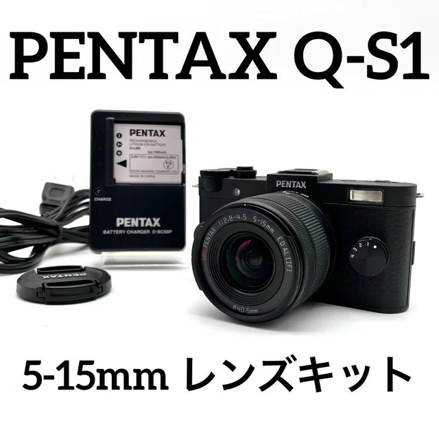 PENTAX Q-S1 ブラック 5-15mm レンズキット PENTAX Q-S1 ブラック 5-15mm レンズキット ペンタックス PENTAX