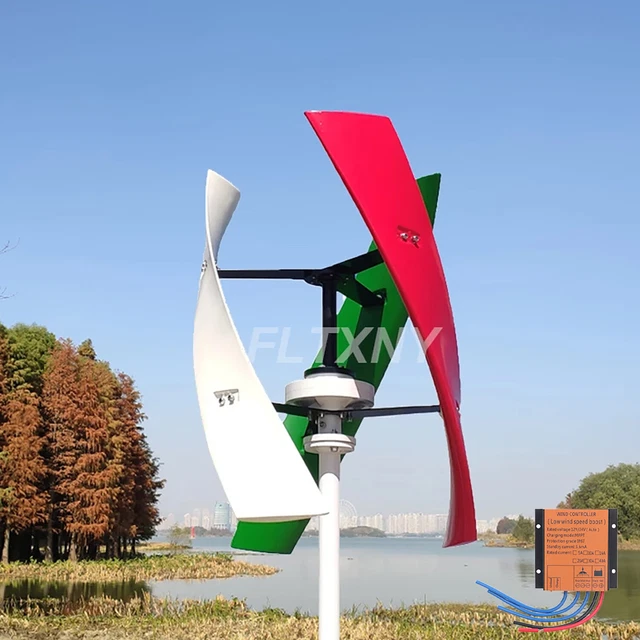 KX-ENERGIE Windkraftanlage 800W 12V - Komplettset Mit MPPT Laderegler Für Haus & Hof