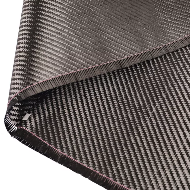 20"x12' Carbon Fiber Fabric Roll Vinyl Wrap 2x2 Twill Weave 3k/200g for Car Boat