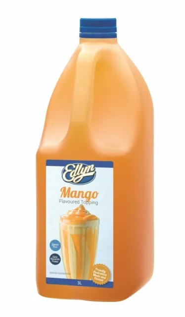 Edlyn Mango Flavoured Topping 3L | Syrup, Milkshake, Thickshake