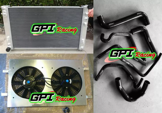 Aluminum Radiator +shroud +fan + hose for Holden VT VX Commodore V8 GEN3 LS1 5.7