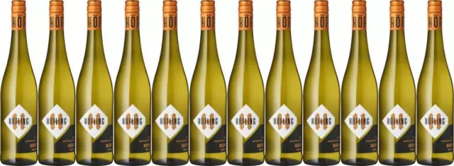 12x "Muschelkalk" Bacchus halbtrocken, 2022 - Weingut Höfling, Franken! Wein