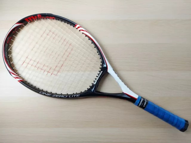 Wilson BLX One.Zero Lite Tennis Racquet Racket 242gm/8.5oz G4 Black/White/Red