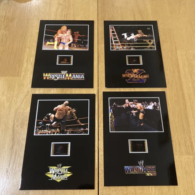 WWE WRESTLEMANIA ANTHOLOGY dvd FILM CELLS COMPLETE LIMITED EDITION GREAT SHAPE!