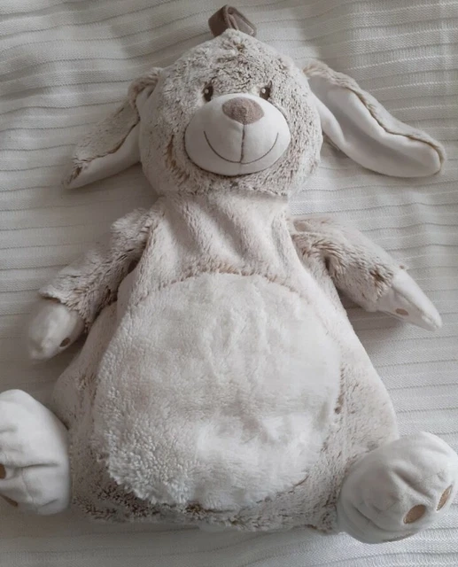Nicotoy Grand Doudou Lapin Range Pyjama Marron Beige Chine Blanc Ecru - Tbe