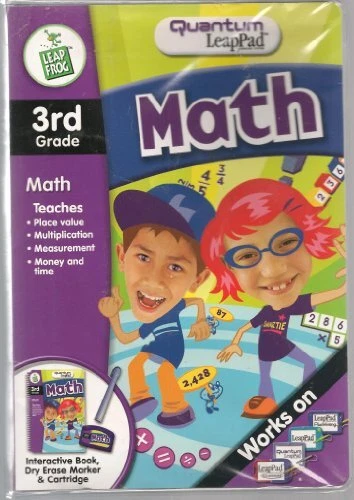 Quantum LeapPad 3rd Grade Math; Book, Dry Erase Marker & Cartrige (Place Val...