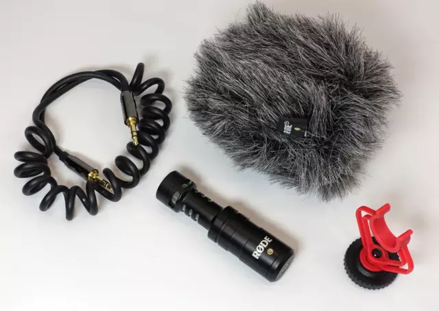 Rode Richtmikrofon VideoMicro | Rode Mikrofone + Windschutz + Kabel + Halter