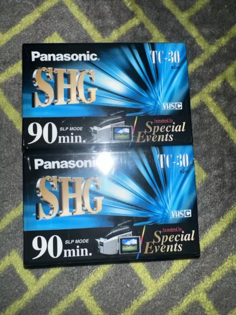 Panasonic SHG TC-30 VHS-C Video Cassette Tape Super High Grade 90 Minute