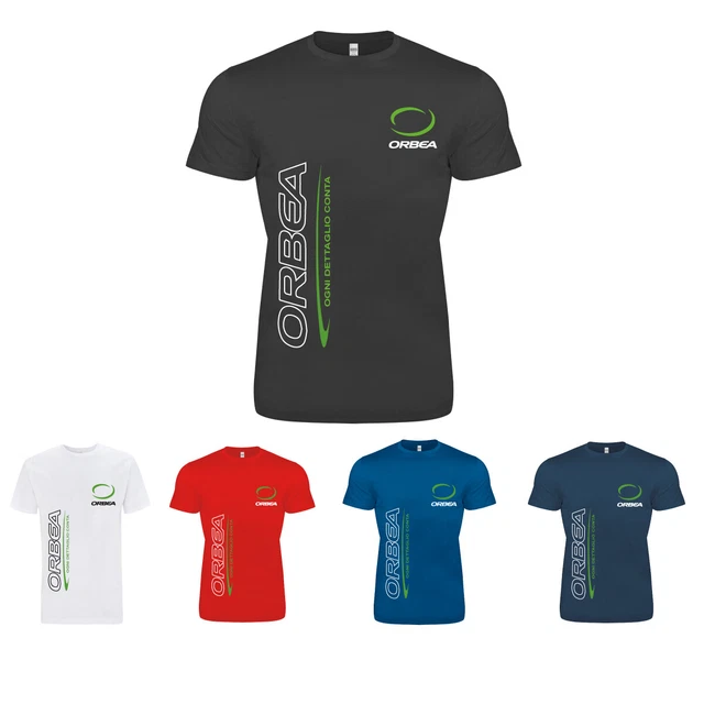 T shirt Tinta unita con da Uomo stampa Maglia manica corta Maglietta Orbea