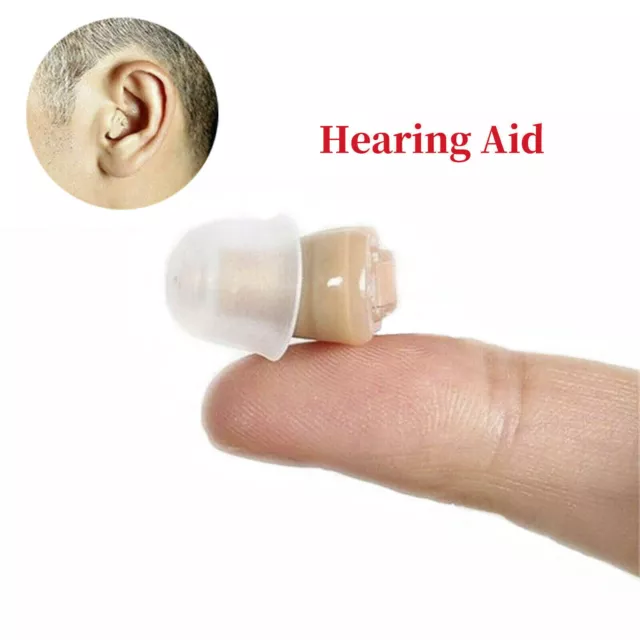 2 STK Mini Digital unsichtbare Hörgeräte Hearing Aid im Ohr Best Sound DE