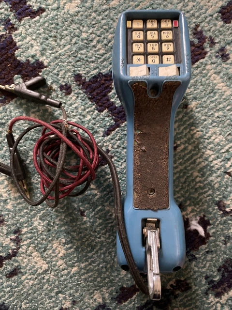 Vintage Harris Dracon Linemans Phone Blue Telephone TS21 Test Set
