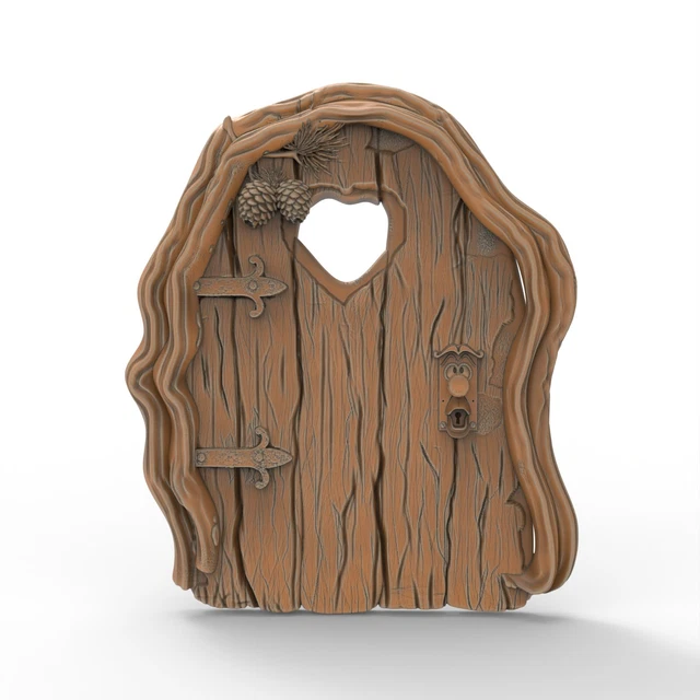 3D PRINTABLE MINIATURE Fairy Dollhouse Door STL Files For CNC Router ...