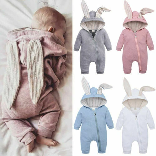 Newborn Infant Baby Boy Girl Cotton Romper Bodysuit Jumpsuit Clothes Outfit