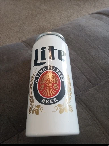 Miller Lite Beer 24oz Aluminum Can Drinking Cup New