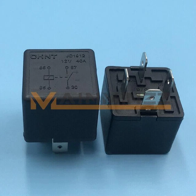 10Pcs NEW CHNT Automotive Relay 4Pins JD1912 12VDC 40A