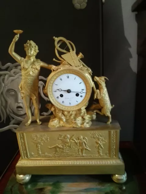 Parigina In Bronzo Dorato,  Allegoria Di Bacco , Primi 800