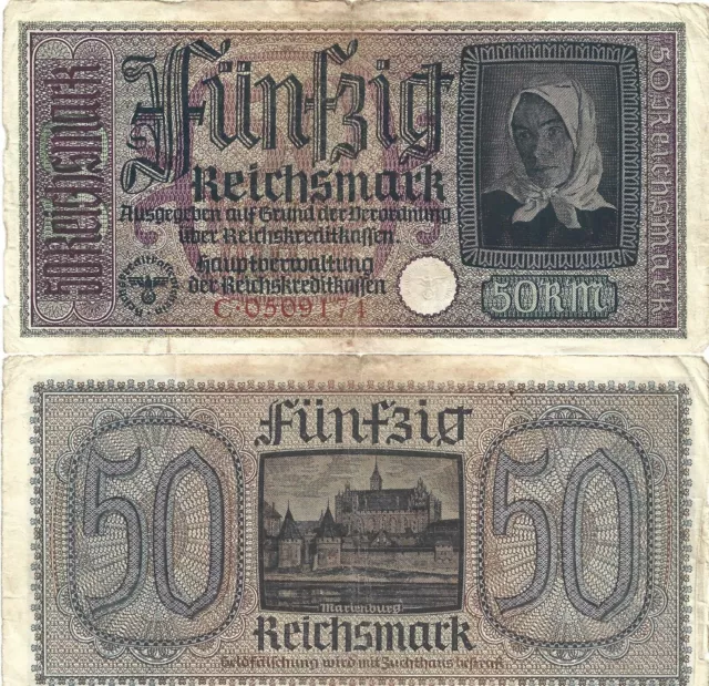 Occupation ALLEMAGNE 20 Marks Reichsmark (1940-1945) Pick# R140