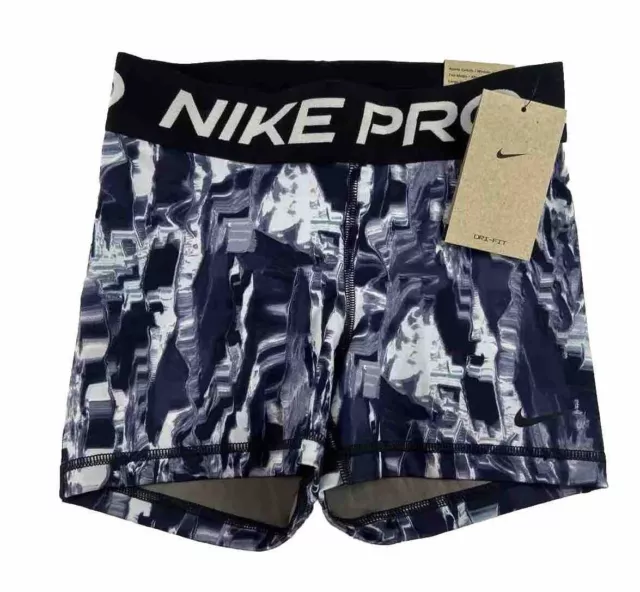 NWT NIKE Pro Women's Dri-Fit Compression Training Biker Shorts Mid Rise Size XS