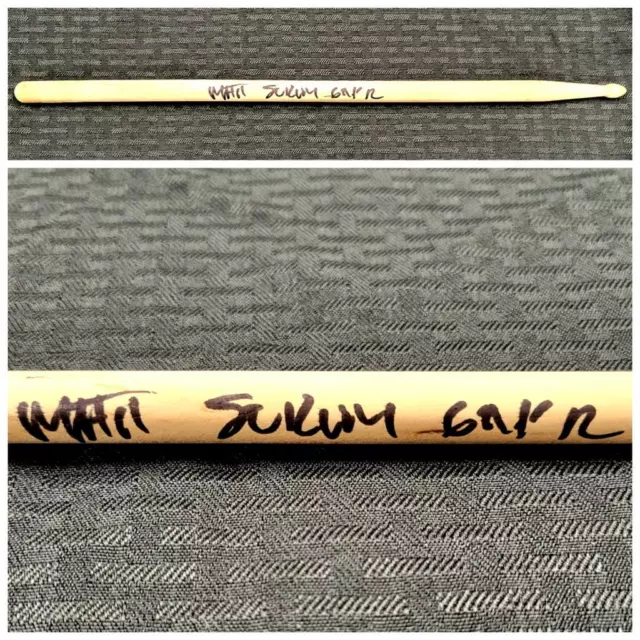 Matt Sorum signed "GNR" Guns N' Roses drum stick autograph ~ Beckett BAS Holo Matt Sorum signed "GNR" Guns N' Roses drum stick autograph ~ Beckett BAS Holo