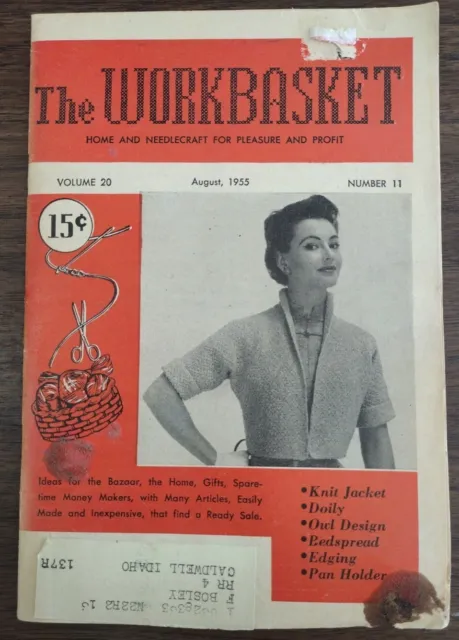 De colección The Workbasket Volume 20 de agosto de 1955 Número 11