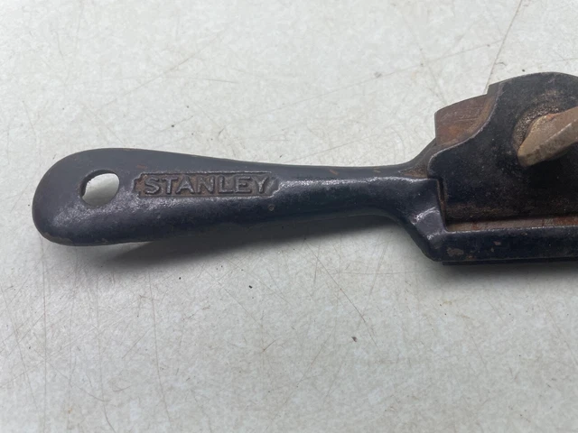 STANLEY Tool (No. 64) Light Flat Bottom Straight Arm Spokeshave Vintage Woodwork 3