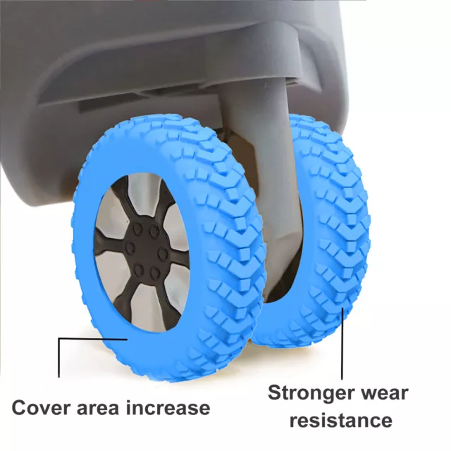 Caster Covers for Travel Bags Suitcase Wheel Guards Travel Convenience Silicone
