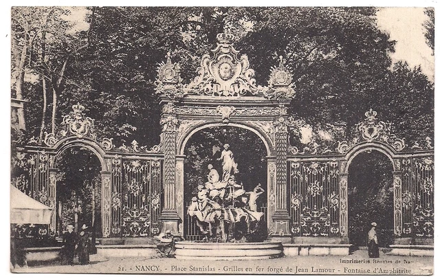 nancy , place stanislas ,grilles en fer forgé de jean lamour