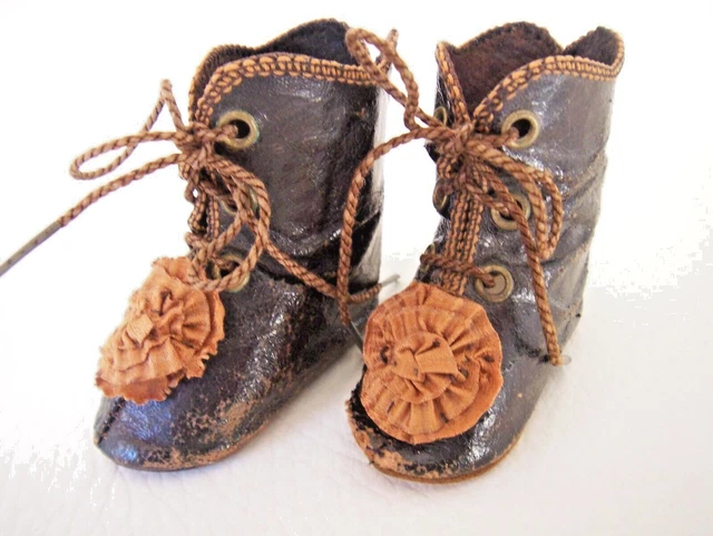 Paire De Chaussures De Poupée Uteruik - Bottes En Velours Pour Poupée 46 Cm