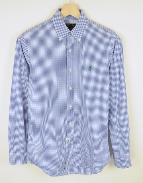 Polo Ralph Lauren Slim Fit Camicia Uomo Piccolo Casual a Bottoni Quadri