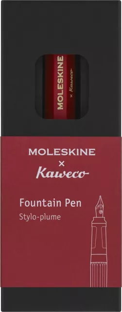 Moleskine x Kaweco Fountain Pen in ABS plastic with Gold-Plated Size M Nib for W