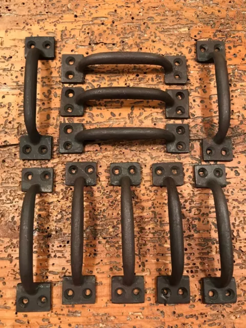 Twenty (20) NATURAL CAST IRON Rustic  Door Gate Shed Handles Pulls