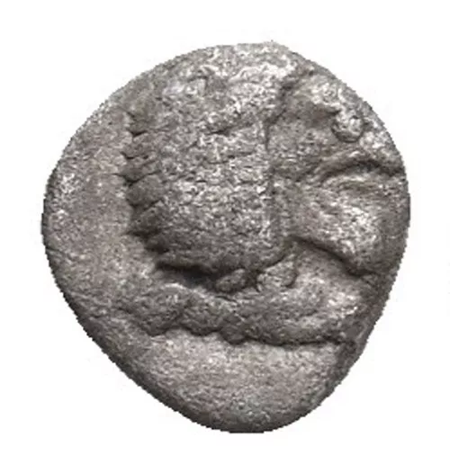 Perio - Mylassa Tetartemorion Silver 420-390 BC Lion Bird Aulock 1818 Coin