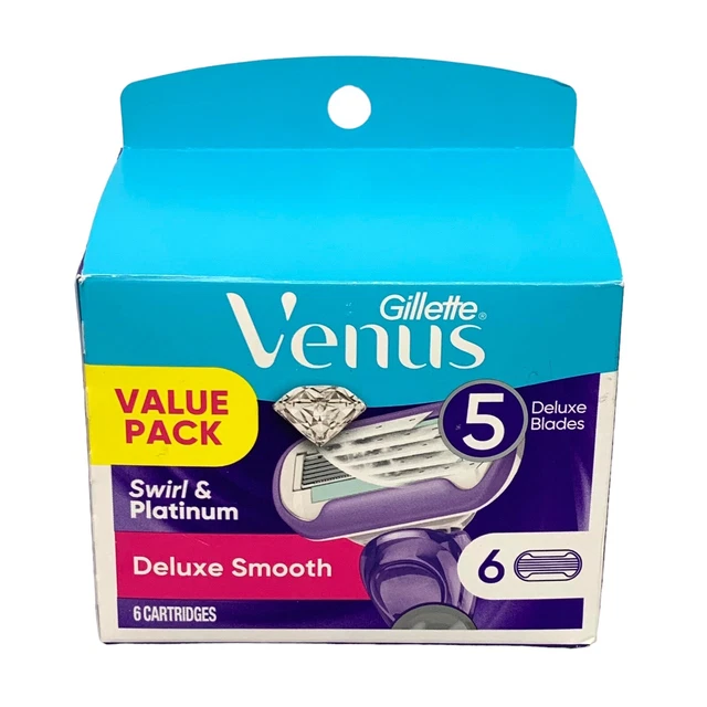 Cartuchos de recarga Gillette Venus Swirl 5 hojas - 6 quilates hojas de contorno avanzadas