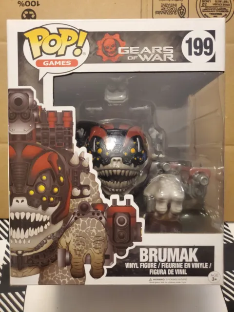 Gears Of War Brumak #199 Funko POP! Games 6 Inches Super Size Vinyl Vaulted