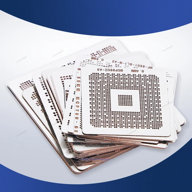 BGA Heated Directly Reballing Templates 36Pcs for Laptop/GPU/CPU