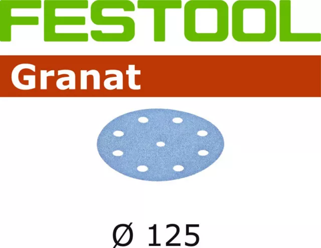 Festool 1 Pkg. Meules Granat Ø125 Stf D125/90 P40 10x 50x 100x Stickfix 2