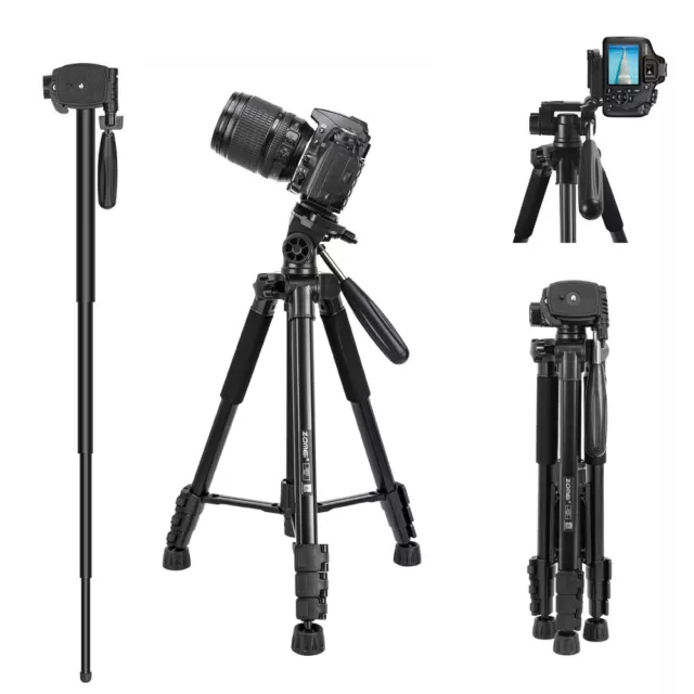 ZOMEI Q222 Pro Stativ Einbeinstativ leicht tragbar für Canon Nikon DSLR-Kamera