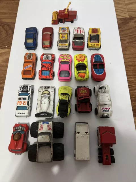 Lot of 20 Diecast Cars: Matchbox, Lesney  (1970’s to Modern) Loose Vintage