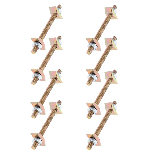 8PCS BED FRAME Hardware: Heavy Duty Connector Kit Universal Stainless ...