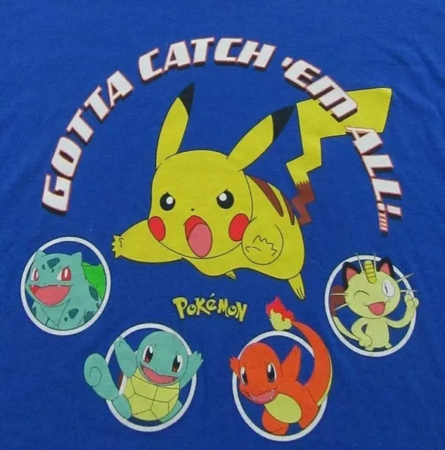 Pokemon Pikachu Andgotta Catch Em All Pocket Monsters Japan T Shirt Size Xxl New Eur 22 03
