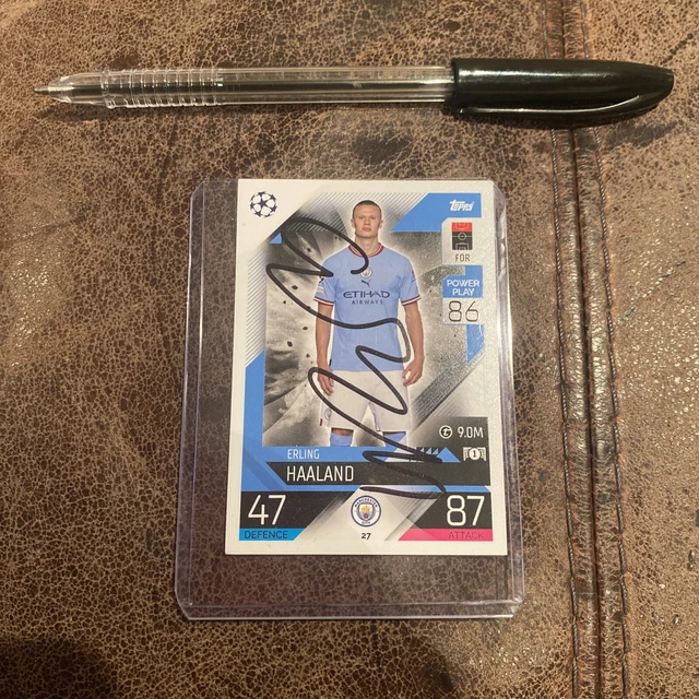 ERLING HAALAND SIGNED Photo 50 GOALS RECORD BREAKER MAN CITY match